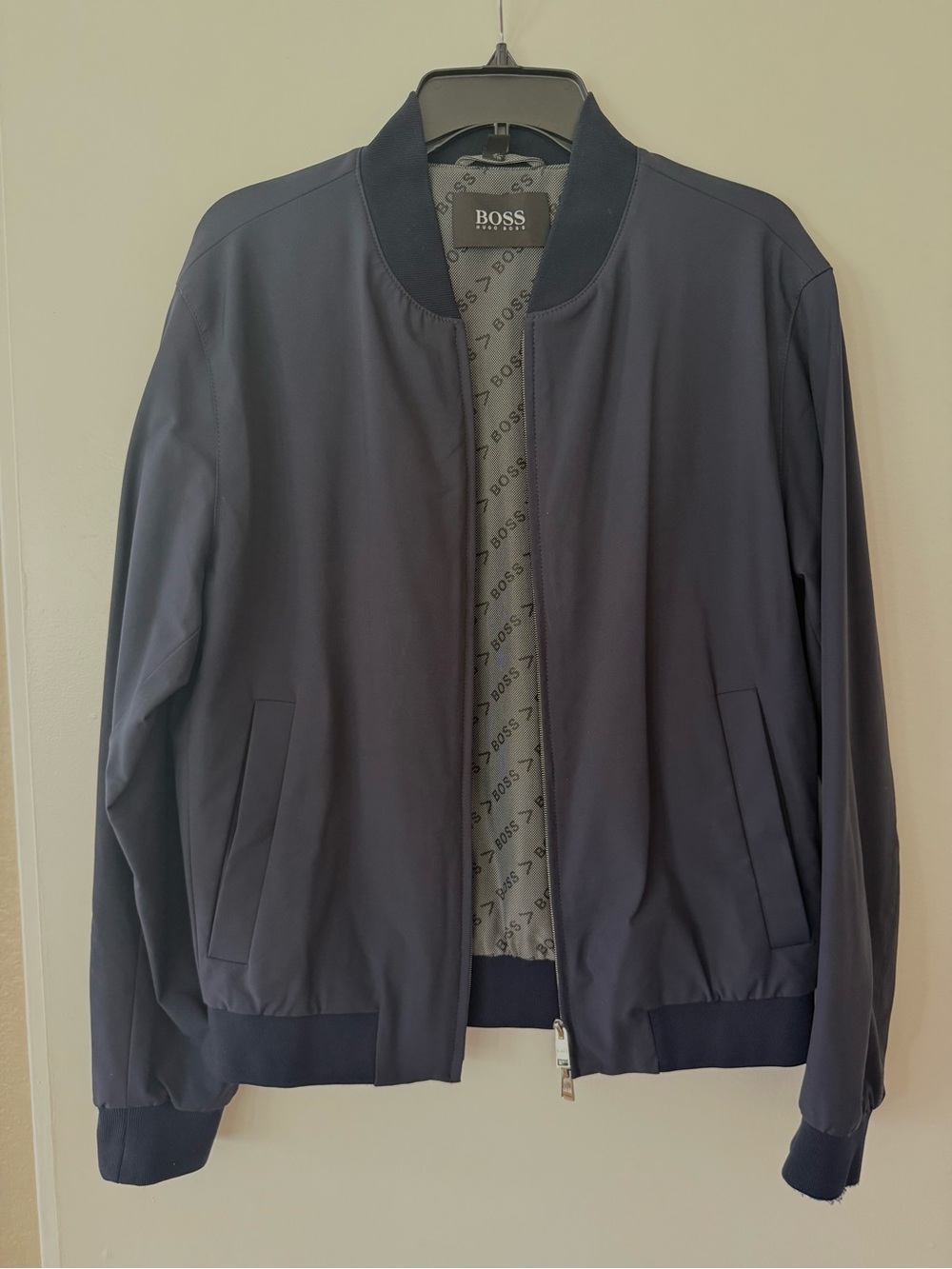 BOSS Navy Performance Bomber Jacket